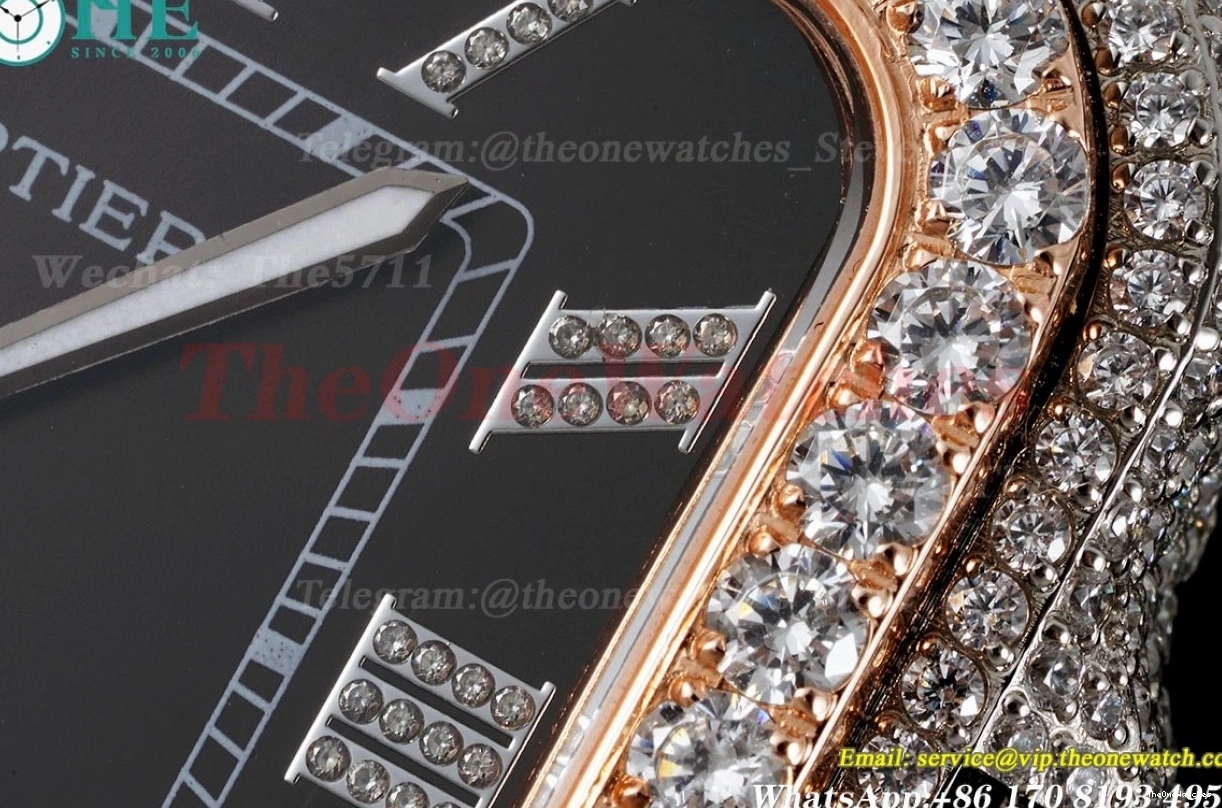 SS AMG 40mm Mens Santos Dial RG SS 100 XL MY9015 Black 0204